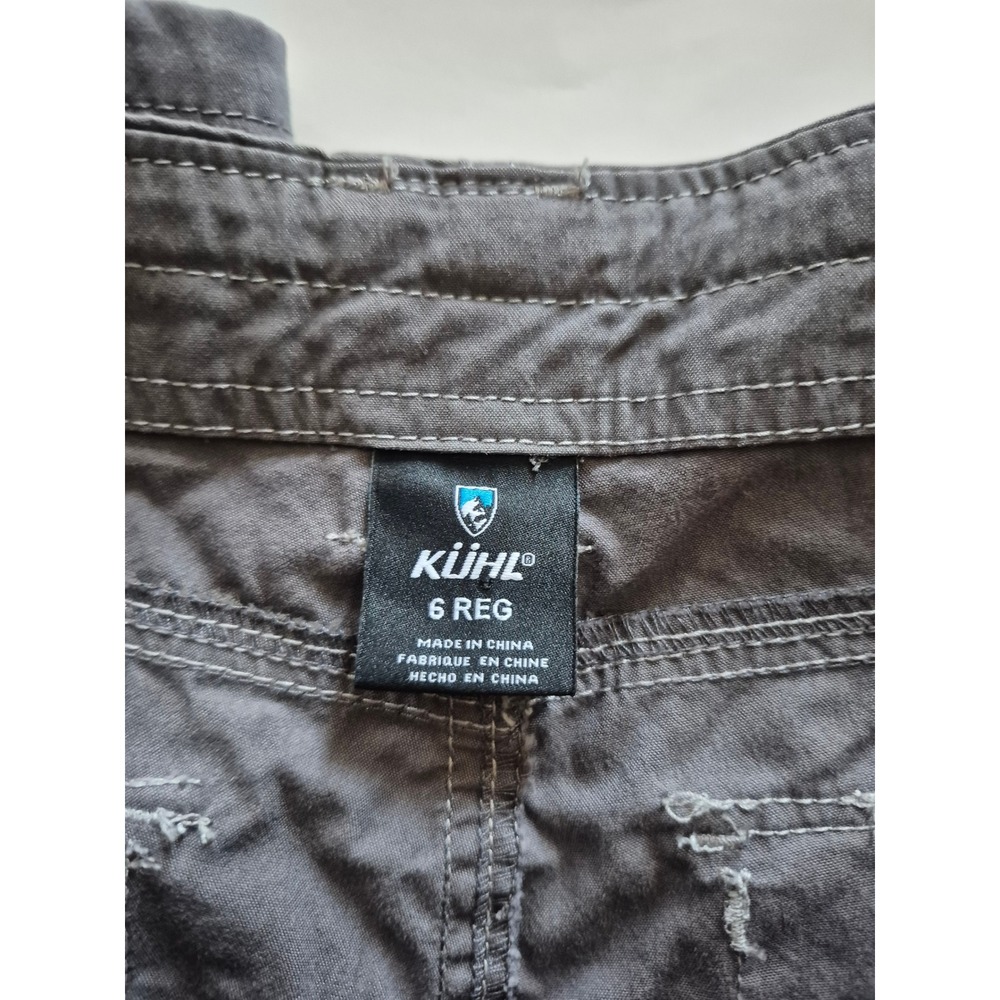 Kuhl Womens Cargo Pants Size 6 Reg Gray Convertible Outdoor Hiking Utility - Picture 3 of 7